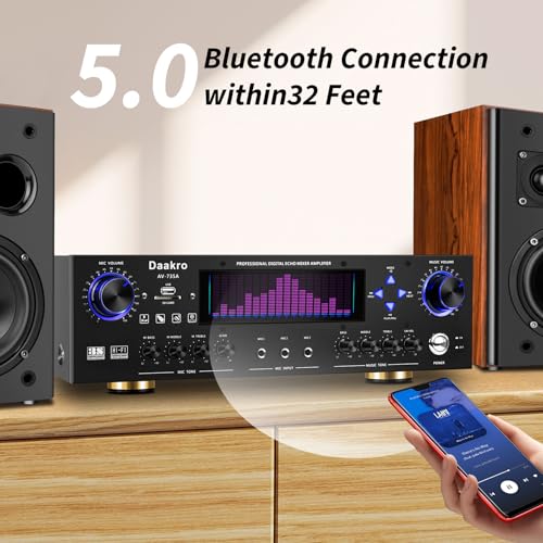 AV-735A 600W 5.1 Channel Home Theater Stereo Receiver with Bluetooth E89635