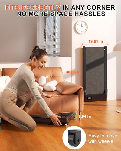 SupeRun Walking Pad, Under Desk Treadmill with Remote Control, 2.5 HP Y8357