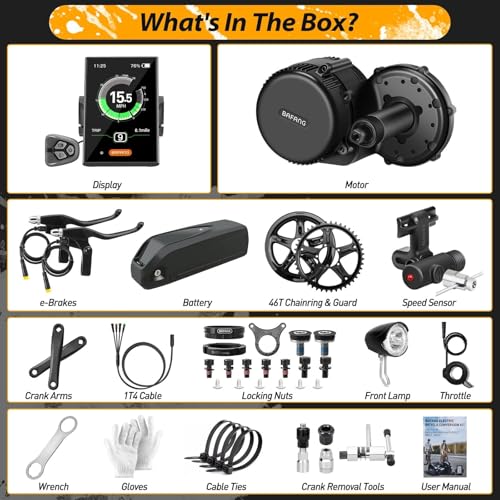 Bafang BBS-HD 48V 1000W Mid Drive Motor Conversion Kit T385