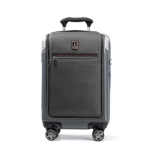 Travelpro Platinum Elite Hardside Expandable Carry-On Luggage, 8 Wheel Spinner, TSA Lock, 20-Inch X826544