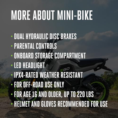 EGO Power+ Battery Powered Electric Mini Bike MB1000 F52344