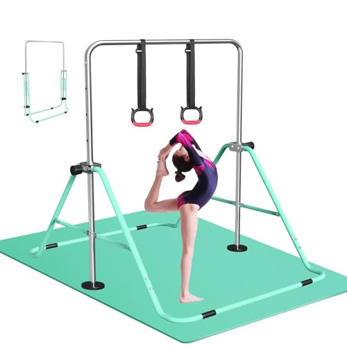 FBSPORT Gymnastics Bar for Kids, Adjustable Height, Folding W6973