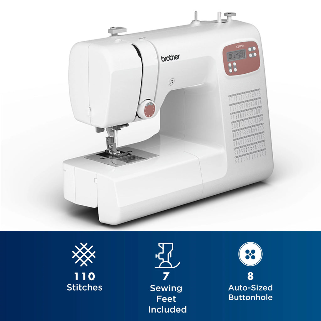 Brother CE1150 Computerized Sewing Machine with 110 Stitches E935