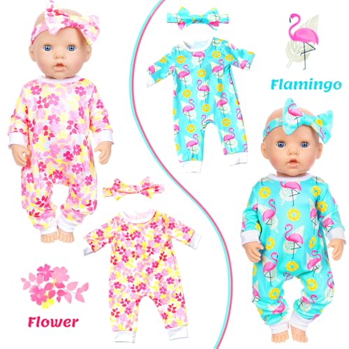 Ecore Fun 5 Sets Baby Doll Clothes and Headbands for 14-16 Inch Dolls R1250