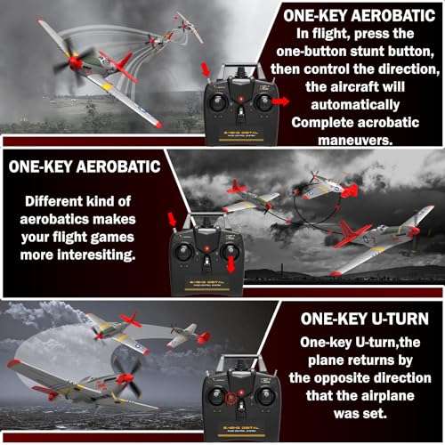 LEAMBE Remote Control Aircraft Plane with 3 Modes for Adults & Kids G436699