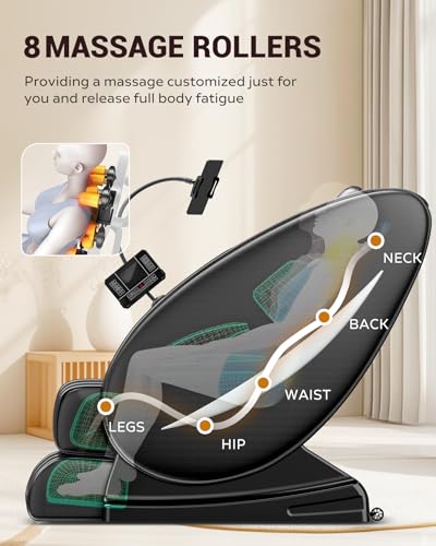 Zero Gravity Full Body Massage Chair Recliner with Heat and Bluetooth I86545