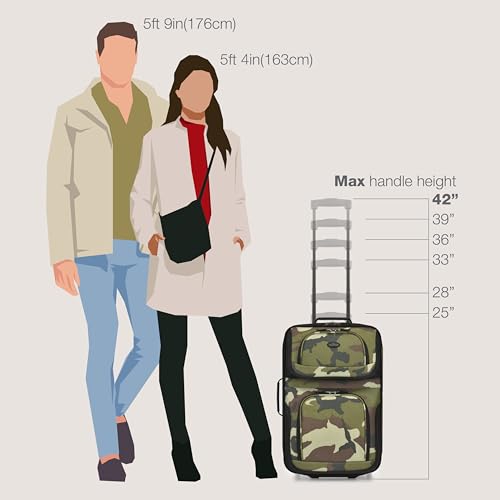 U.S. Traveler Rio Expandable Carry-on Luggage, Orange R95197