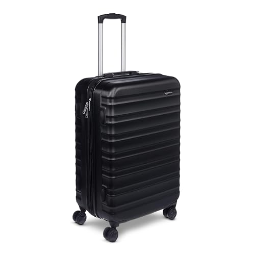 Amazon Basics 21" Hardside Carry-On Luggage with Wheels, Expandable, Black L489