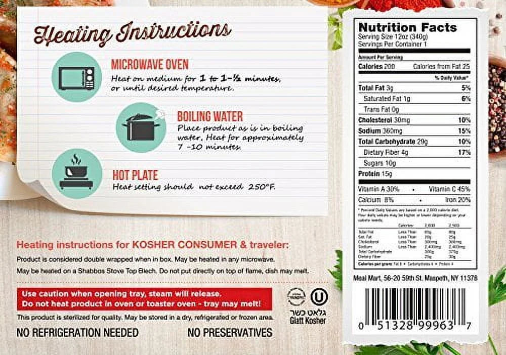 Meal Mart Beef Stuffed Cabbage in Gravy 12 oz, 6-Pack Q787258