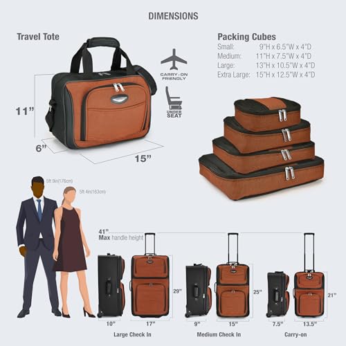 Travel Select Amsterdam 4-Piece Softside Expandable Luggage Set, Gray V976