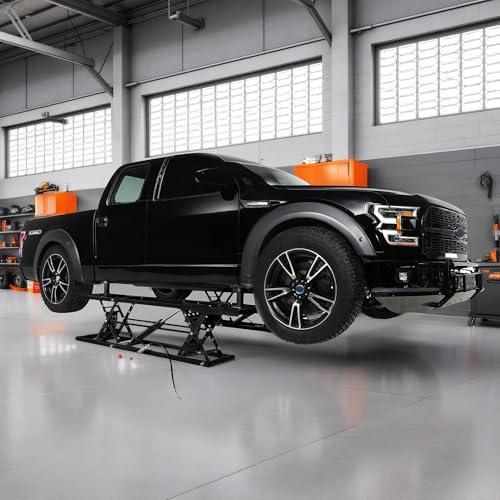 Jocisland Portable Car Lift 7000 LBS, 28" Max Height for Garage D424