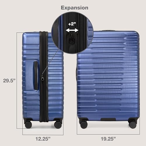U.S. Traveler Boren Polycarbonate Hardside Carry-on Suitcase with 8 Spinner Wheels, Teal, 22-Inch S2578