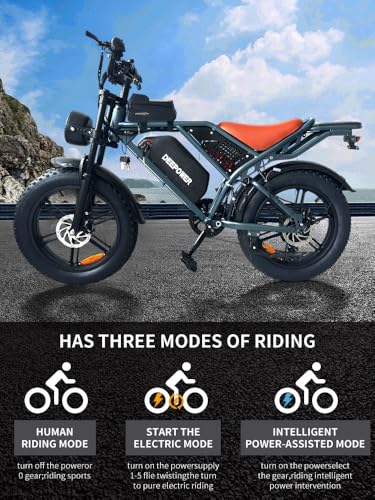Electric Bike for Adults 1500W Peak 20" Fat Tire EBike G15512