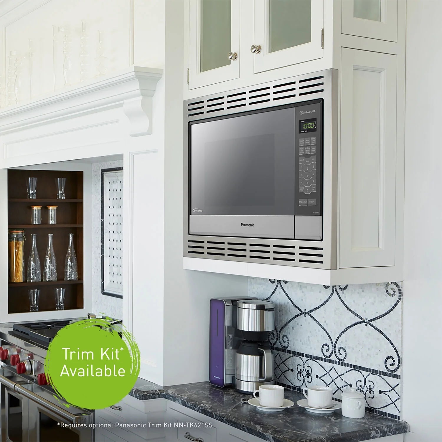 Panasonic 1.2 Cu. Ft. Countertop Microwave Oven with Inverter and Genius Sensor S4085