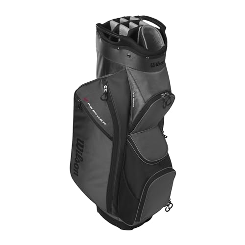 Wilson Feather Golf Cart Bag - Black/Grey/Red V219140