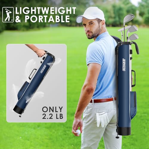 Findway Golf Stand Bag Lightweight Carry Bag with Ball Holder and Pockets H5623