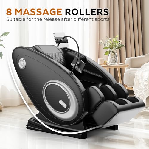 Massage Chair with Bluetooth Speaker, Zero Gravity Full Body Air Pressure Recliner G67713