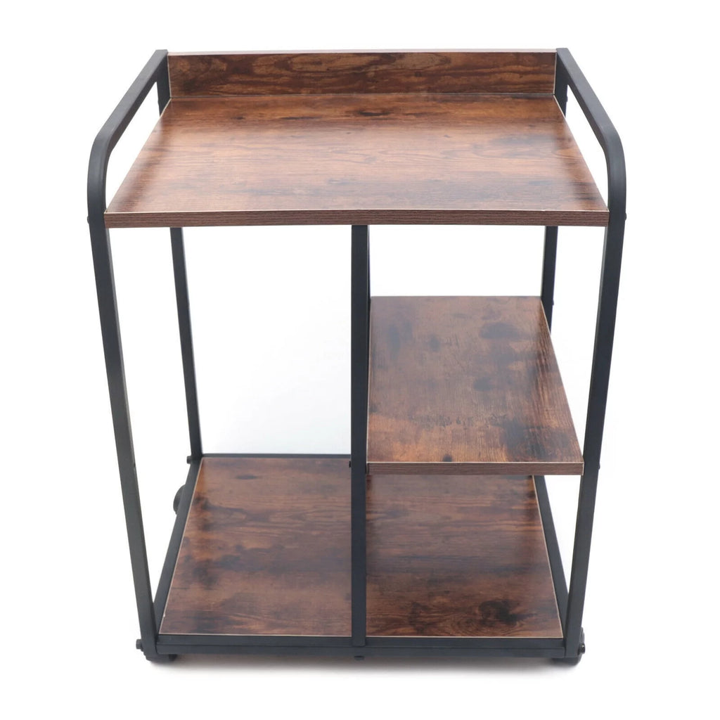 3-Tier Printer Stand with Storage Rolling Cart T6391