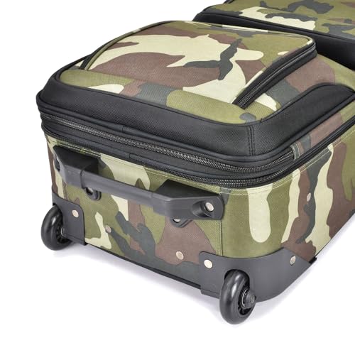 U.S. Traveler Rio Expandable Carry-on Luggage, Orange R95197