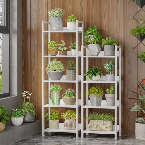 Furologee 5 Tier Bookshelf with Drawer, Industrial Tall Narrow Bookcase, Black T883828