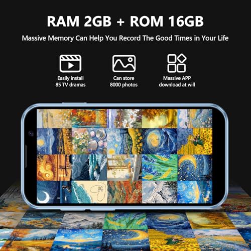 Mini Phone 4G Unlocked Small Smartphone 3.0" Touch Screen Dual SIM 2GB+16GB Black P776944