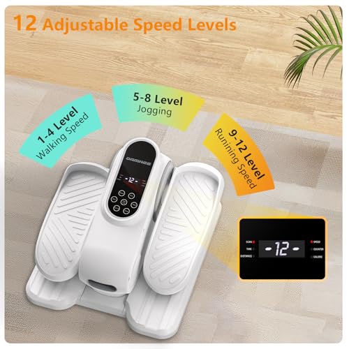 Under Desk Exercise Machine, Electric Leg Exerciser for Seniors, Portable Seated Pedal Exerciser F783