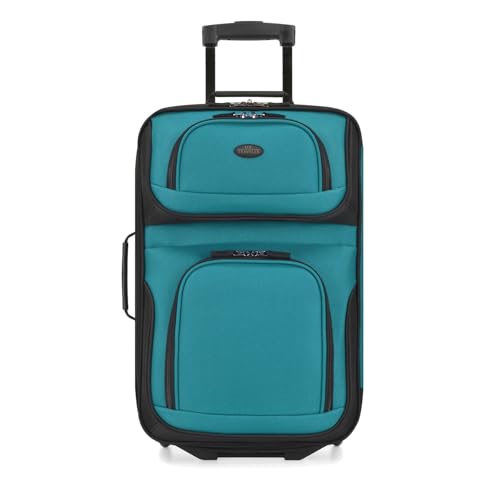 U.S. Traveler Rio Expandable Carry-on Luggage, Orange R95197
