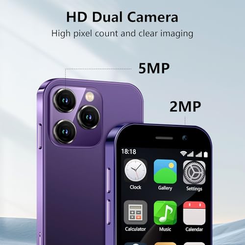 Mini Phone 4G Unlocked Small Smartphone 3.0" Touch Screen Dual SIM 2GB+16GB Black P776944
