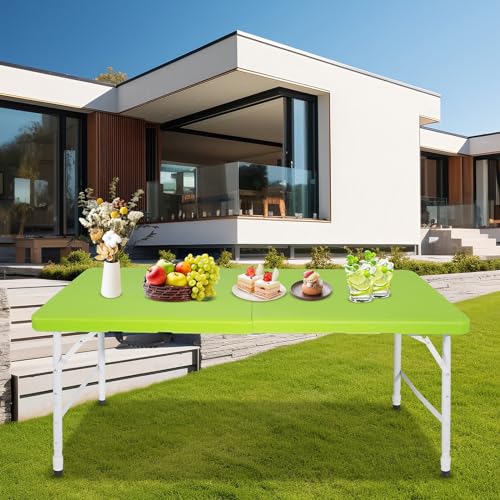 Portable Plastic Folding Table 4ft Heavy Duty Indoor Outdoor Y145657