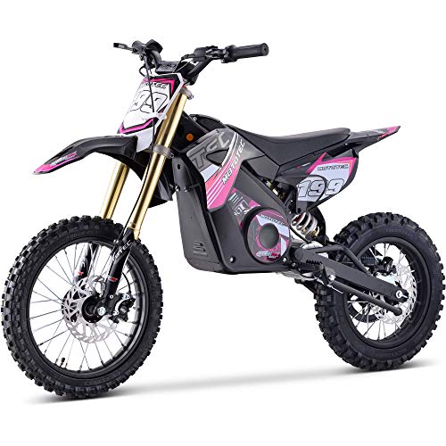 MotoTec 48v Pro Electric Dirt Bike 1800w Lithium Pink L9605