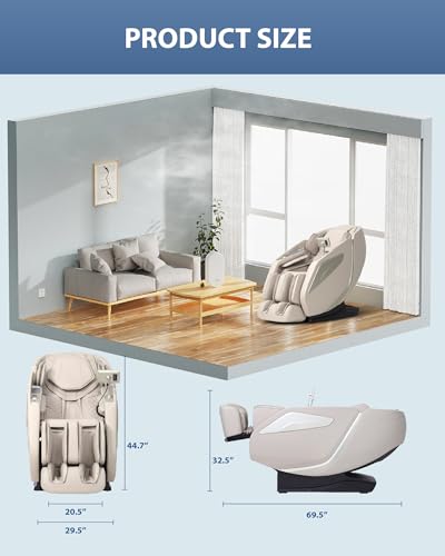 4D Massage Chair Full Body Zero Gravity SL Track Black Y3071
