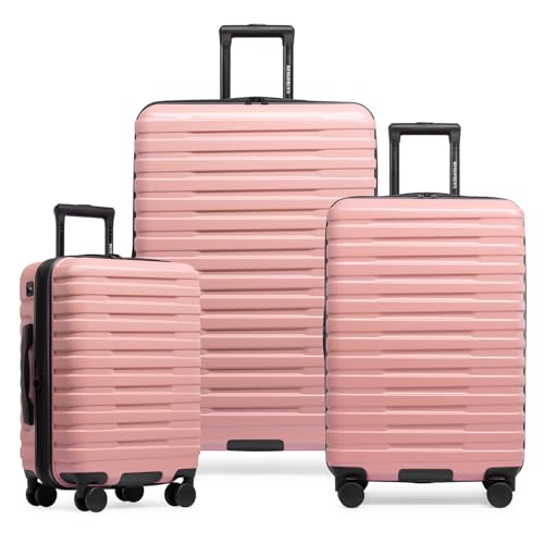 U.S. Traveler Boren Polycarbonate Hardside Carry-on Suitcase with 8 Spinner Wheels, Teal, 22-Inch S2578