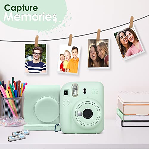 Fujifilm Instax Mini 12 Camera Bundle with 60 Sheets Film, Case & Album (Lilac Purple) Q7317