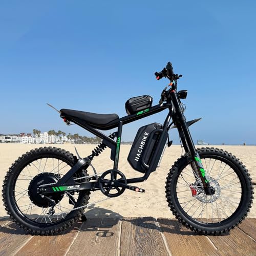50MPH Electric Dirt Bike for Adults, 4000W, 60V25Ah, Full Suspension H888527