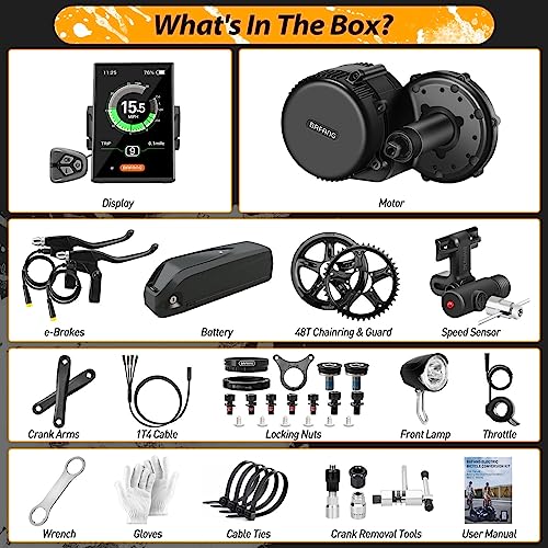 Bafang BBS-HD 48V 1000W Mid Drive Motor Conversion Kit T385