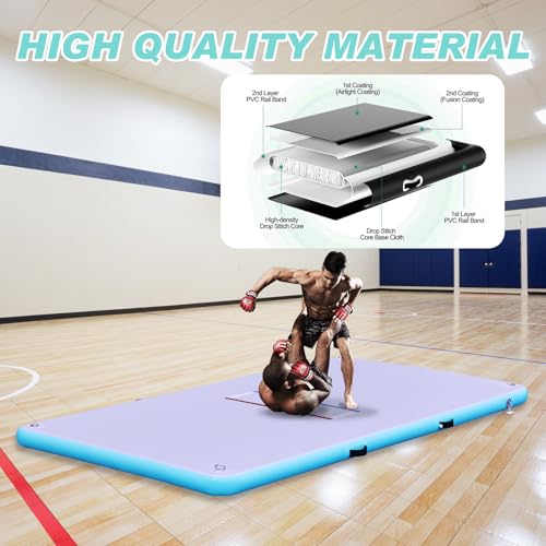 Inflatable Wrestling Mat for Adults & Kids with Air Pump, Portable MMA Training Mat Z465