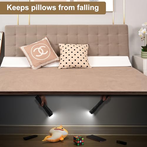 Vekkia King Bed Wedge Pillow for Headboard Mattress Gap Filler, Blue 76"x10"x6" C139495