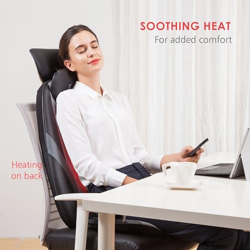 Snailax Shiatsu Massage Cushion with Heat for Home Office I743
