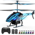 RC Helicopter, Remote Control Helicopter for Kids with 30Mins Flight(2 Batteries), 7+1 LED Light Modes, Altitude Hold, RC Toys for Boys Girls