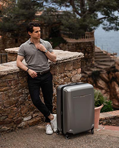 Samsonite Winfield 3 DLX Hardside Expandable Luggage, Silver, Carry-On 20-Inch F64293