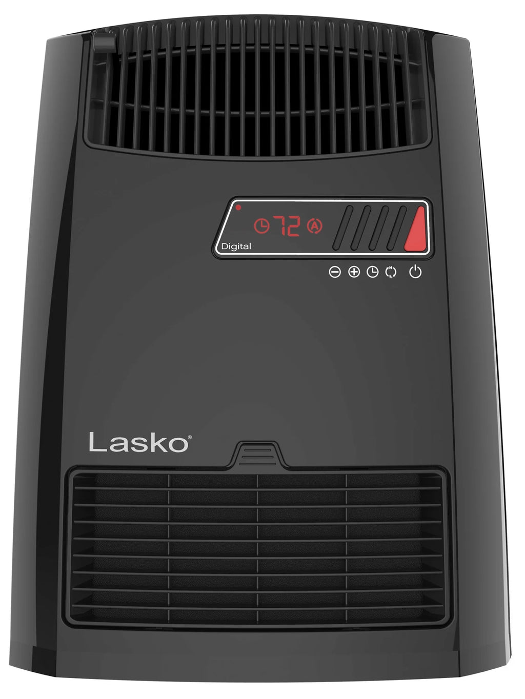Lasko 13.5 1500W Electric Ceramic Space Heater with Timer and Thermostat, Black F3287