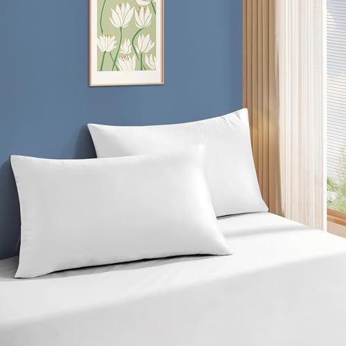 Sycoodeal King Size Bed Pillows 4 Pack, Machine Washable, Black U495