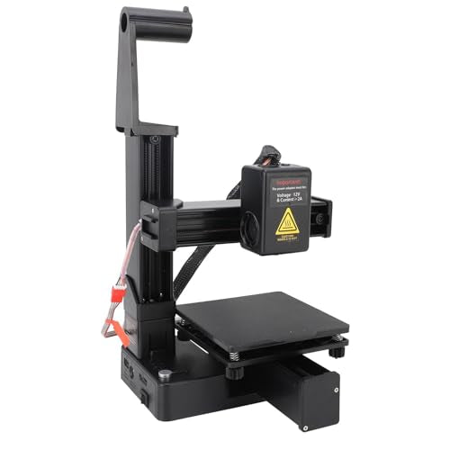 Mini 3D Printer for Beginners, High Speed & Precision, 100x100x100mm, Black E467509