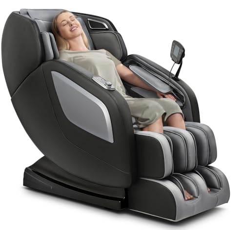 Full Body Zero Gravity Shiatsu Massage Chair with Heat and Foot Massage Q658