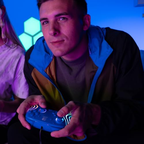 PDP Afterglow Wave Wireless RGB Gaming Controller for Nintendo Switch, Black I1528