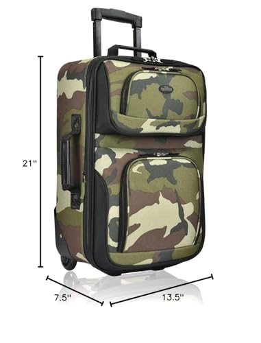 U.S. Traveler Rio Expandable Carry-on Luggage, Orange R95197
