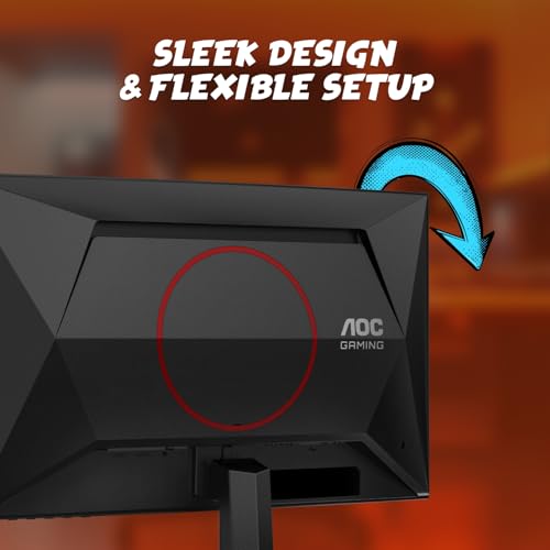 AOC 24G4 24" Gaming Monitor, Full HD IPS, 180Hz 1ms Y482158