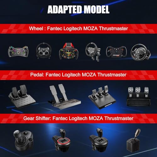 GTPLAYER Sim Racing Cockpit Foldable Adjustable for PC I544