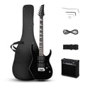 Ktaxon 39" Electric Guitar Starter Kit with 20W Amp, Matte Black H32428