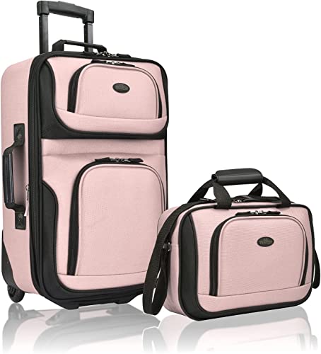 U.S. Traveler Rio Expandable Carry-on Luggage, Orange R95197